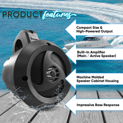 Waterproof Bluetooth Off-Road Speakers 900W Marine Grade Weatherproof