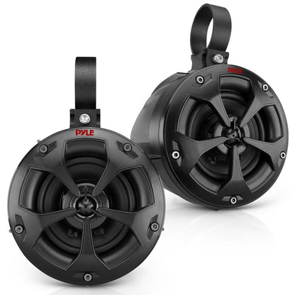 2-Way Waterproof Off-Road Speakers 800W Marine Grade, 4" Woofer, Black
