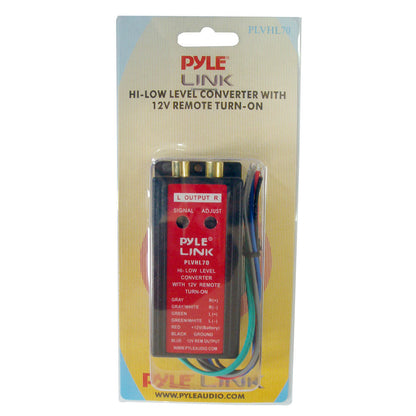 2-Channel Hi-Level to Low-Level Converter, Auto Adjustable, RCA, Gray