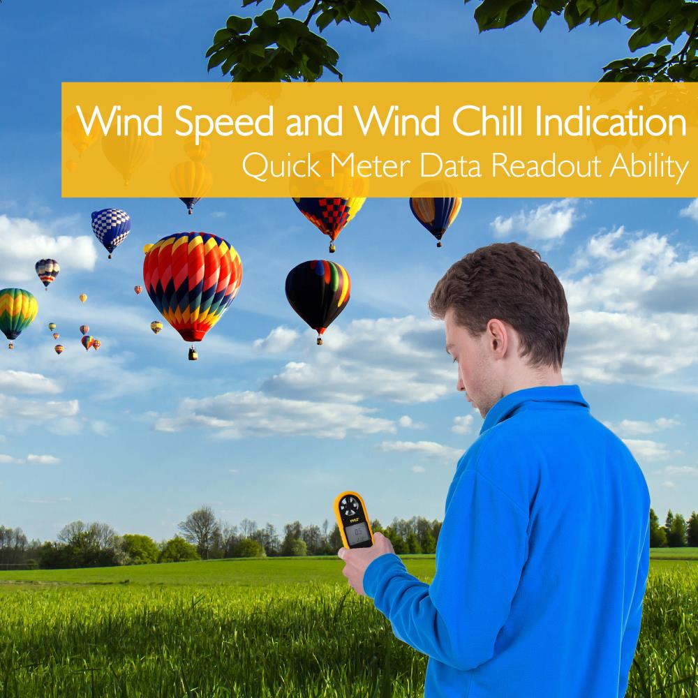 product image number 3 for Pyle Digital Anemometer & Thermomet