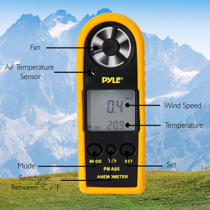 product image number 4 for Pyle Digital Anemometer & Thermomet