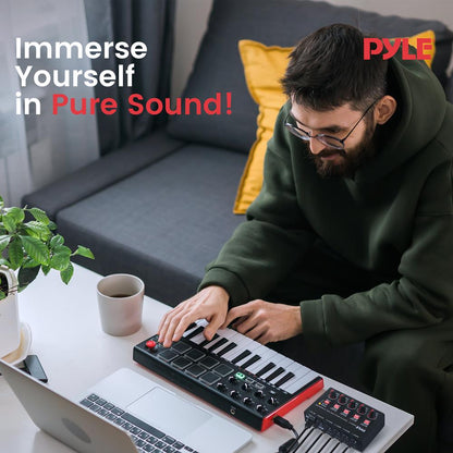 4-Channel Bluetooth Mixer - Wireless Streaming - USB-C Sound Card - Compact