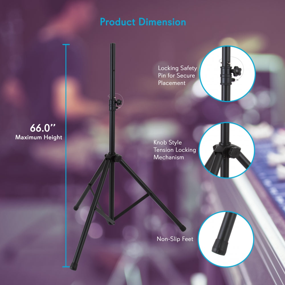product image number 2 for Pyle Pa Speaker Stands & Cable Accessory Kit