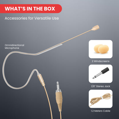 Microphone omnidirectionnel porté sur la tête 