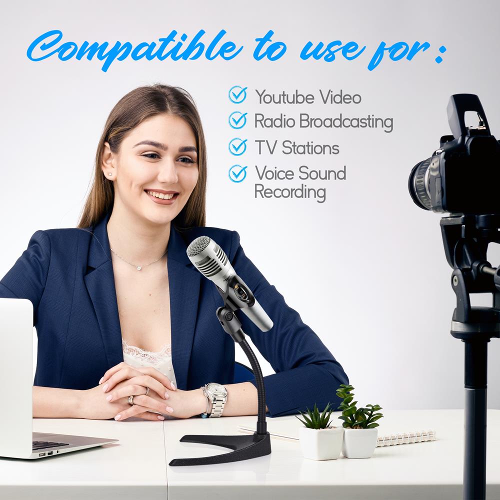 product image number 4 for Pyle 2 Pcs. Desktop Microphone Stands