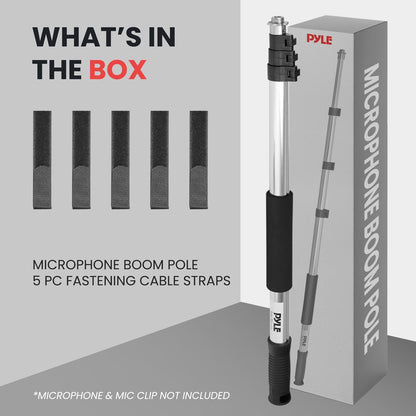 product image number 6 for Pyle Extending Microphone Boom Pole