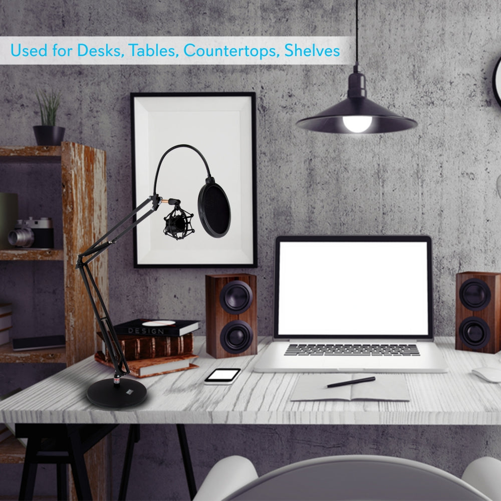 product image number 4 for Pyle Desktop Suspension Microphone Boom Stand