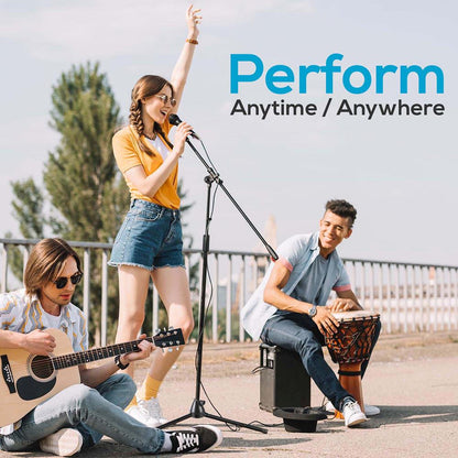 Dynamic Microphone & Tripod Stand Set, High Clarity, Adjustable Steel