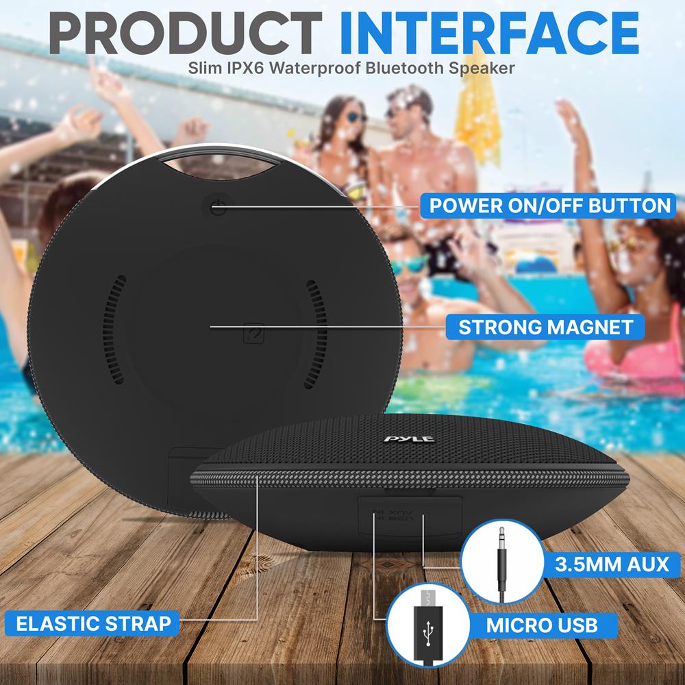 product image number 2 for Pyle Portable Wireless Bt Streaming Mini Spea