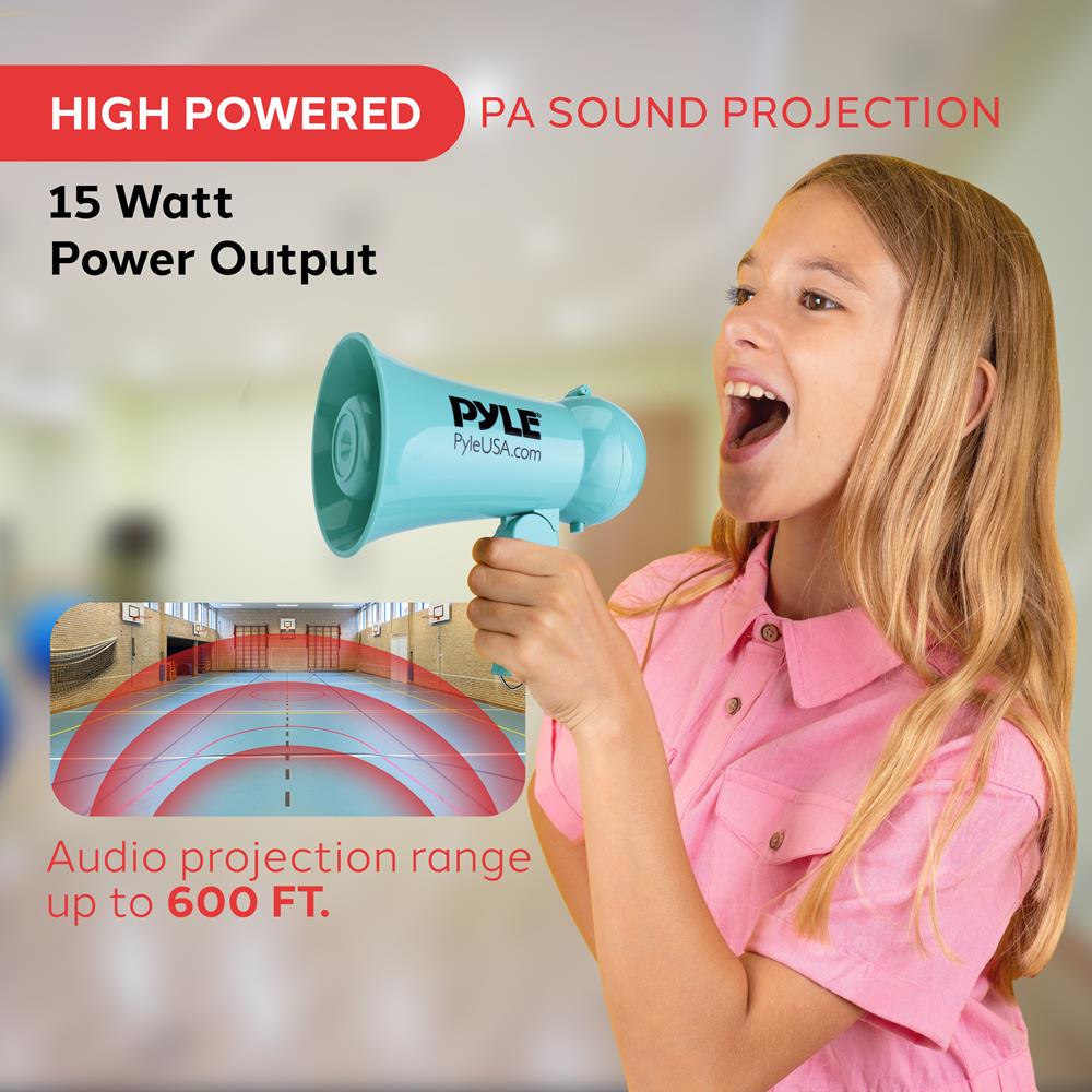 product image number 2 for Pyle Megaphone With Built-In Microphone