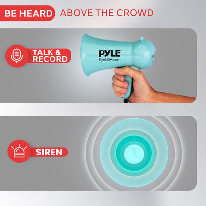 product image number 3 for Pyle Megaphone With Built-In Microphone