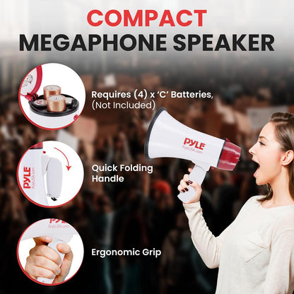 Mégaphone compact à piles 