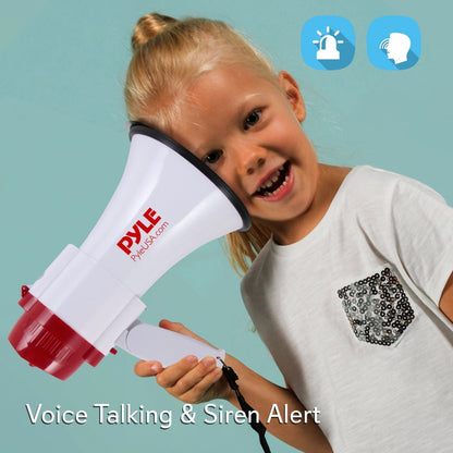 Compact Megaphone With Built-In Siren