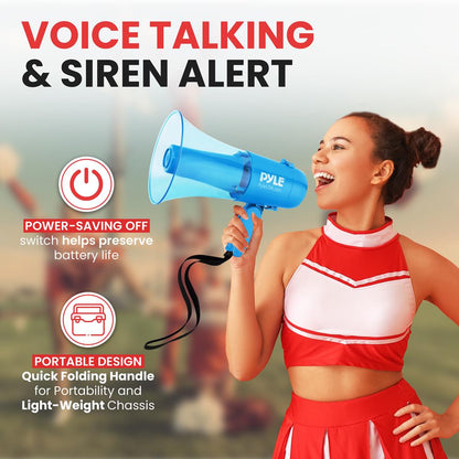 product image number 2 for Pyle Megaphone Siren Bullhorn Speaker