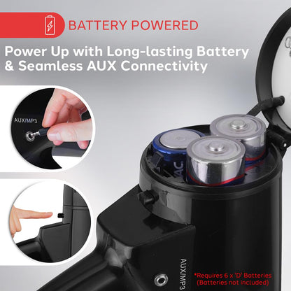 Mégaphone avec entrée Aux/MP3 