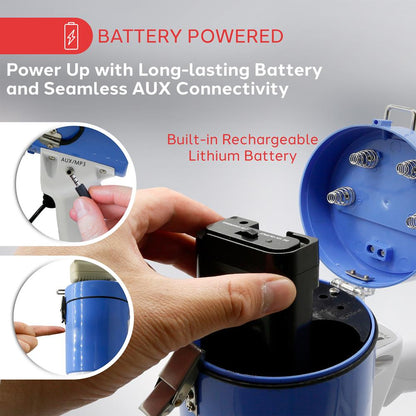 Mégaphone avec batterie rechargeable 