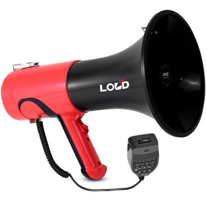 Portable Megaphone Bullhorn - 1500 Yard Range, Bluetooth, Voice Changer