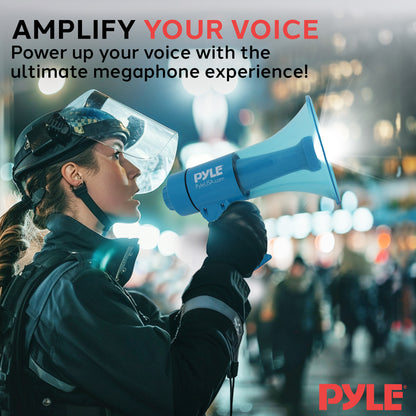 Mégaphone étanche avec lumières LED 