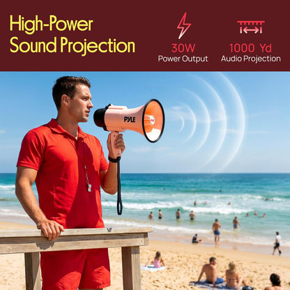 30W Rechargeable Megaphone