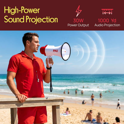 30W Rechargeable Megaphone