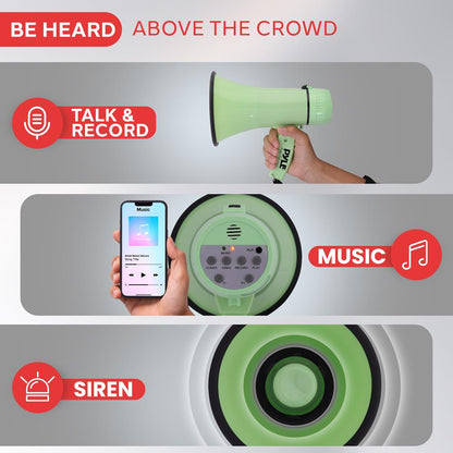 Portable Speaker Siren Bullhorn Megaphon