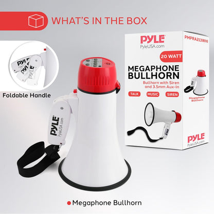 Portable Speaker Siren Bullhorn Megaphone