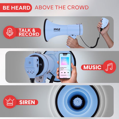 Portable Speaker Siren Bullhorn Megaphon