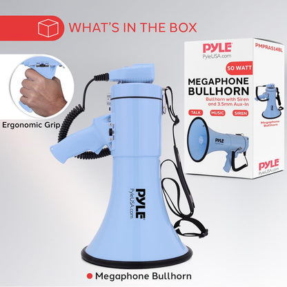 Portable Speaker Siren Bullhorn Megaphon