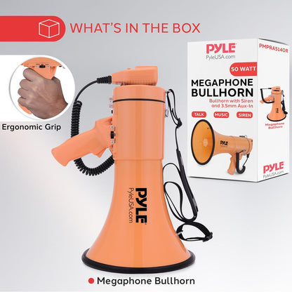 Portable Speaker Siren Bullhorn Megaphon