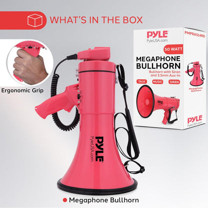 Portable Speaker Siren Bullhorn Megaphon