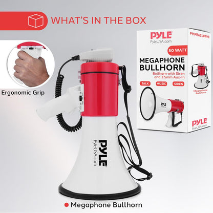 Portable Speaker Siren Bullhorn Megaphon