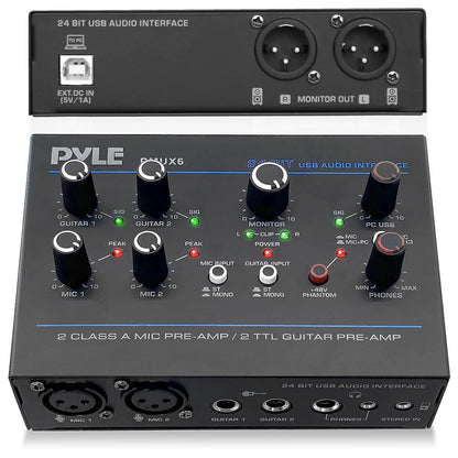 USB Audio Interface - Pristine Recording - Ultralow Noise - Compact Design