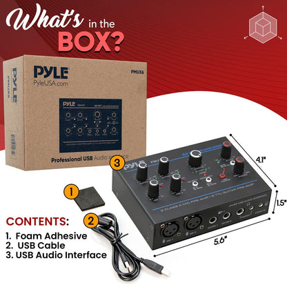 USB Audio Interface - Pristine Recording - Ultralow Noise - Compact Design