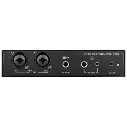 USB Audio Interface - Pristine Recording - 24 Digital Effects - Compact Size
