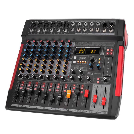 8-Channel Audio Mixer, Wireless Streaming, 380 DSP Effects, USB Interface