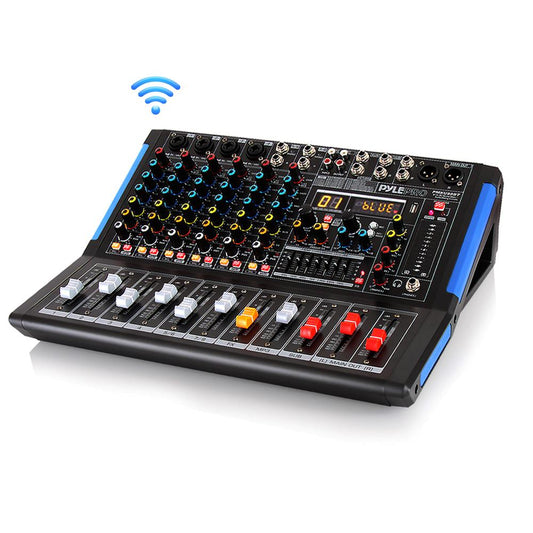 8-Ch Bluetooth Studio Pro Audio DJ Mixer - PMXU88BT