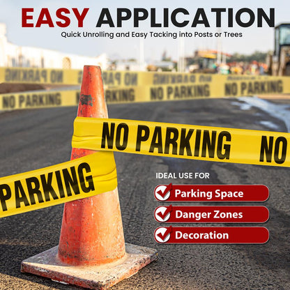 No Parking Barricade Tape