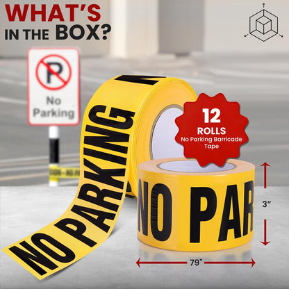 No Parking Barricade Tape