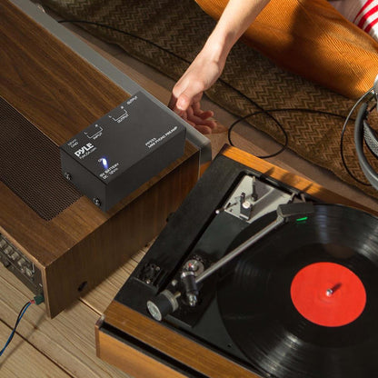 Phono Turntable Preamp - Low Noise, RCA Input/Output, Battery Option