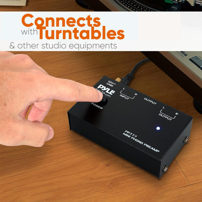 Compact Phono Turntable Pre-Amplifier RCA Output