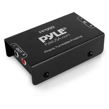 Mini Phono Turntable Preamp - Low Noise, RCA Input/Output, Metal Housing