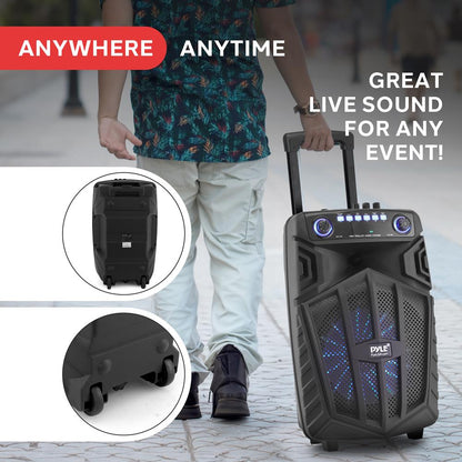 Portable Bluetooth PA Speaker 880W Rechargeable LED Lights