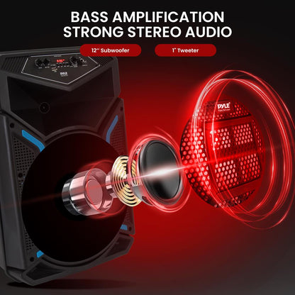 Kit de système de haut-parleur PA Bluetooth portable 