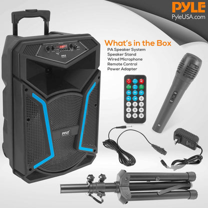 Portable Bluetooth Pa Speaker System Kit