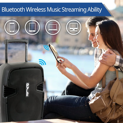 Wireless Portable PA Speaker 1000W Bluetooth 12" Subwoofer Waterproof