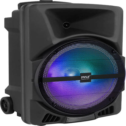 Haut-parleur PA portable avec lumières LED 