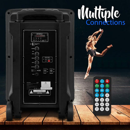 Haut-parleur PA portable avec lumières LED 