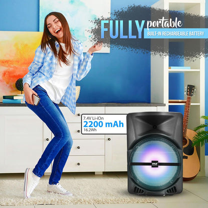 Portable Pa Speaker With Led Lights