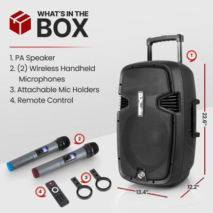 12’’ Wireless BT Streaming PA Speaker &