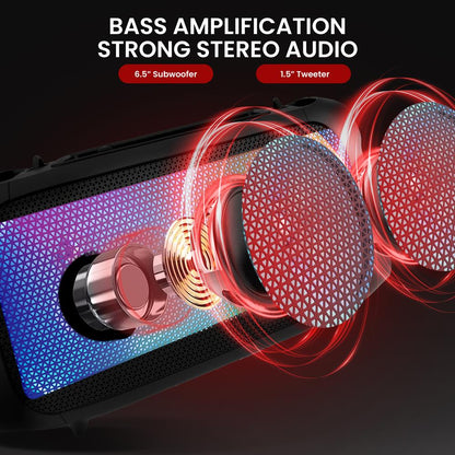 Enceinte stéréo DJ Boombox sans fil BT 